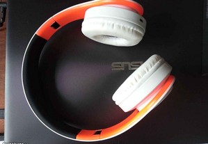 Fones de ouvido bluetooth estéreo dobrável microfone handfree mp3 player
