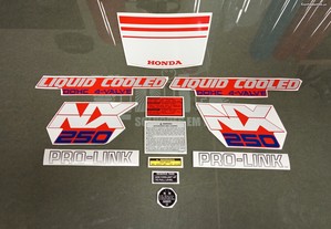 Autocolantes para honda NX 250 1988 - Vermelha