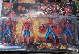 4x Bonecos Marvel Spider Nan 3 minifiguras