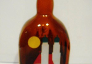 Garrafa antiga de licor pintada - original