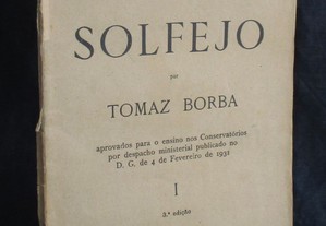 Livro Novos Exercícios Graduados de Solfejo I Tomás Borba 3ª edição