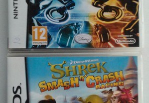 Jogos Nintendo ds: Tron Evolution+Shrek Smash N'CR