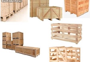 Caixas de transporte em madeira