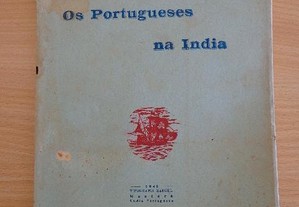 Antigo livro Os Portugueses na Índia - Ano 1943
