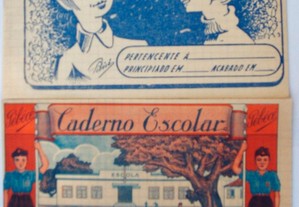 1 Cadernos escolares antigos - anos 60