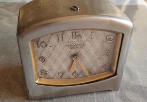 Antigo relógio de cabeceira francês de latão, art deco bayard vintage 1930 - coleção