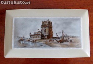 Caixa Vista Alegre Bege Torre de Bel�m - MUITO RARA