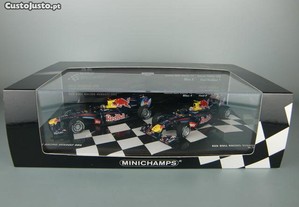 MINICHAMPS 1/43 Red Bull RB6 Vettel Webber Constructors 2010 Champions Set
