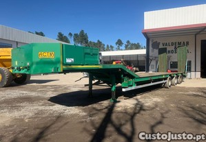 Semi reboque porta máquinas 3 eixos para 46 ton