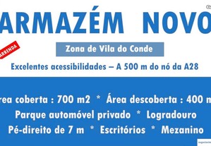 Armazém Novo c/700 m2 - Zona de Vila do Conde