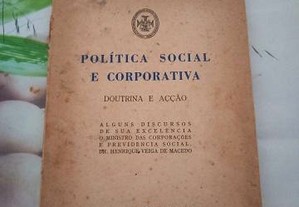 Política Social e Corporativa: Doutrina e Acção
