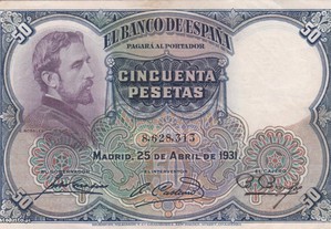 Nota de 50 pesetas 1931