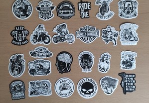 50 Autocolantes Stickers Motard