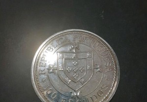 Moeda de 100 esc de 1987 proof em prata