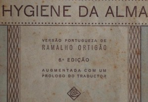 Hygiene da Alma de Barão de Feuchtersleben (Ano Edição 1929)
