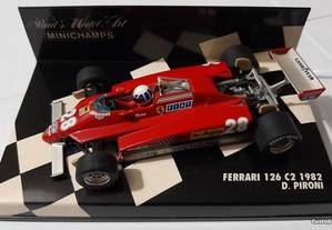 Didier Pironi F1 Ferrari 126 C2 1982 1:43 Minichamps