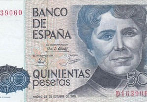 Nota de 500 pesetas de 1979