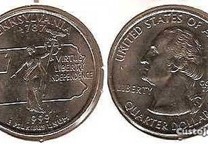 EUA - 1/4 Dollar 1999 "Pennsylvania" - soberba