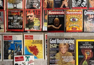 Lote de 33 revistas antigas Time + 11 Newsweek + 5 The Economist + 5 variadas - 20EUR