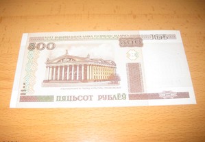 Nota da Bielorrússia "500 Rublos" UNC