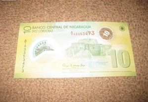 Nota da Nicarágua "10 Cordobas" UNC