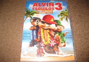 DVD "Alvin e os Esquilos 3- Naufragados" com Jason Lee