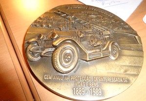 Medalha Bombeiros Coimbra Centenário Of.Envio