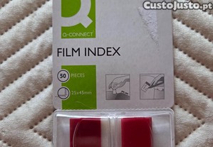 Separadores Autocolantes Q-Connect Film Index 25x45mm   50 unidades