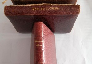 4 livros miniatura, religiosos Franceses de 1897 e 1908