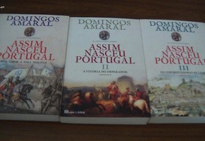 Assim Nasceu Portugal - Volume 1,2 e 3 de Domingos Amaral