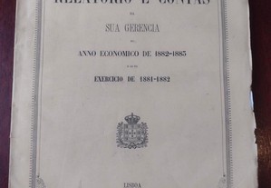 Junta do Credito Publico Relatório e Contas 1882-1883