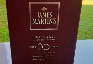 Whisky James Martin's 20 Anos em caixa/estojo original