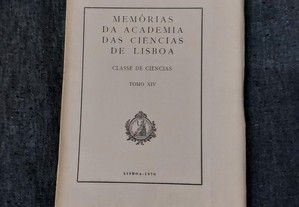 Memórias da Academia das Ciências de Lisboa-Tomo XIV-1970