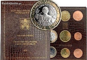 Conjunto de moedas de euro do Vaticano KMS 2023 Don Lorenzo Milani (8,88 euros) ST/BU