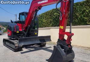 Mini giratória yanmar vi-o 80 ano 2016 com 4000 horas
