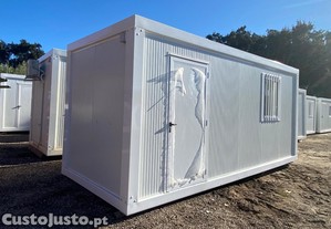 Contentor de 6m com WC, AC e mini cozinha