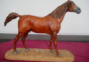 Cavalo Lusitano. Escultura vista alegre assinada
