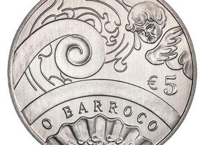 O Barroco - 5,00 Euros - 2018 - Moeda
