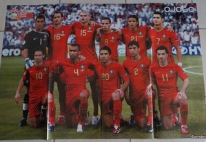 Poster Seleção Nacional Euro 2008 - 1/4 final - Portugal Inglaterra - 85X58 cm