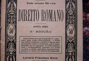 Bibliotheca do Povo e das Escolas .Direito Romano.