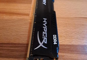 Memória RAM 8GB DDR4 HyperX Fury para PC
