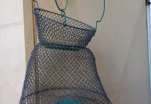 Saco em Rede de Metal para Manter Peixe Vivo na Pesca