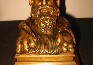 Antigo tinteiro PAUL SORMANI 1817-1877 bronze