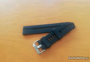 Bracelete em silicone 22mm (Nova) Preta