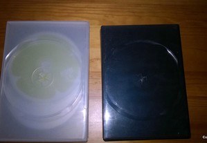 5 caixas de plástico para CD e DVD
