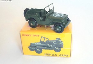 Jeep Willys US ARMY - Dinky Toys Atlas - Escala 1/43 - NOVO