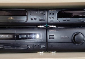 Technics HI-FI cd stereo system com colunas