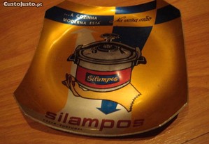 Cinzeiro antigo aluminio publicidade Silampos