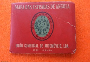 Mapa das Estradas e Plantas de Angola 1958