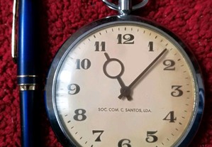 Relógio de bolso vintage extra grande